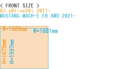 #X3 xDrive20i 2011- + MUSTANG MACH-E ER AWD 2021-